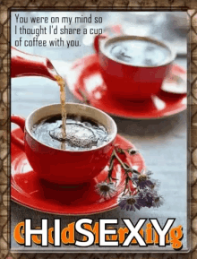 Morning Sharing A Cup Of Coffee GIF - Morning Sharing A Cup Of Coffee Love GIFs