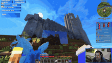 a man is playing a video game called minecraft and the time is 4:20