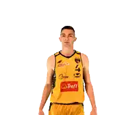 a man in a yellow jersey with the number 4 on the back