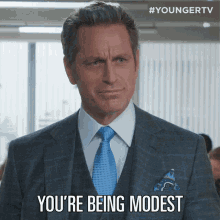 Youre Being Modest Charles Brooks GIF