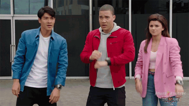 Were Leaving Zayto GIF - Were Leaving Zayto Red Dino Fury Ranger GIFs