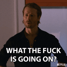 What The F-ck Is Going On Glen Powell GIF - What The F-ck Is Going On Glen Powell Hit Man GIFs