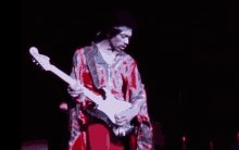 Jimi Hendrix Playing Guitar GIF - Jimi Hendrix Playing Guitar Rock On GIFs