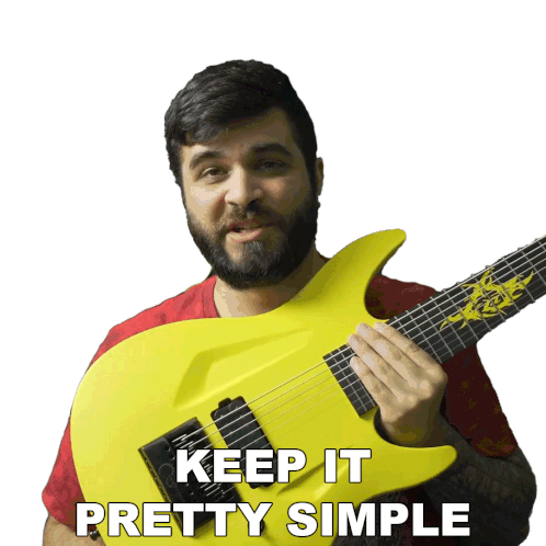 Keep It Pretty Simple Andrew Baena Sticker - Keep It Pretty Simple Andrew Baena Dont Complicate Things Stickers