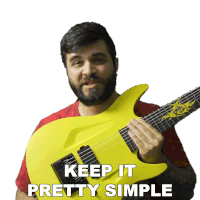 Keep It Pretty Simple Andrew Baena Sticker - Keep It Pretty Simple Andrew Baena Dont Complicate Things Stickers