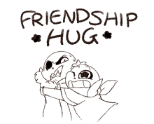 Friendship Hug Undertale GIF - Friendship Hug Undertale Hug GIFs