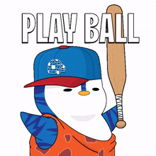 baseball mlb penguin hit swing