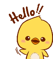 Hello Yellow Bird Sticker - Hello Yellow Bird Hi Stickers
