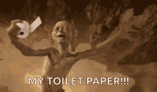 Gollum Toilet GIF - Gollum Toilet Paper GIFs