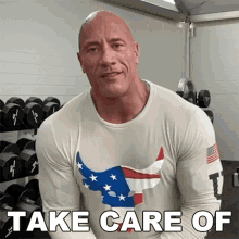 Take Care Of One Another Dwayne Johnson GIF