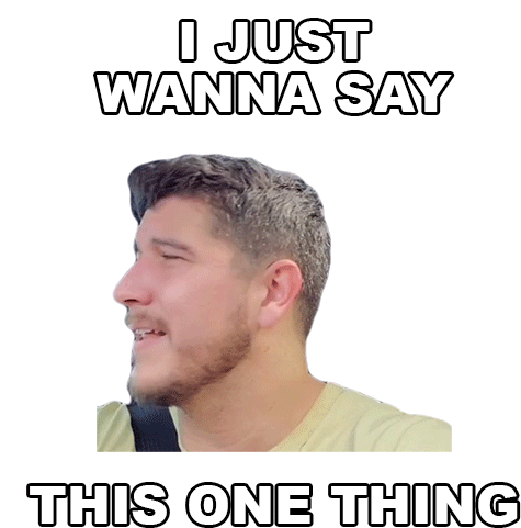 I Just Wanna Say This One Thing Matt Barnett Sticker - I Just Wanna Say This One Thing Matt Barnett Let Me Say This Stickers