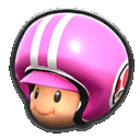 Pink Toad Pit Crew Toad Mario Sticker - Pink Toad Pit Crew Toad Mario Pit Crew Stickers