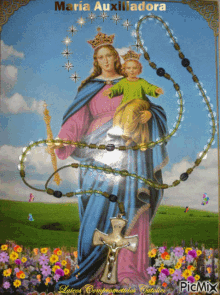 Maria Auxiliadora Rosary GIF - Maria Auxiliadora Rosary Flowers GIFs