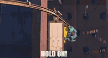 Monsters Inc Hold On GIF - Monsters Inc Hold On Buckle Up GIFs