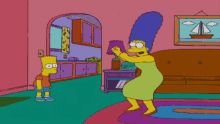 Dance Marge Simpson GIF - Dance Marge Simpson Bart Simpson GIFs