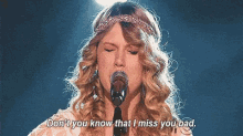 Taylor Swift Sing GIF - Taylor Swift Sing Miss You Bad GIFs