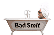 bad smit bassmit bad bathtub smile