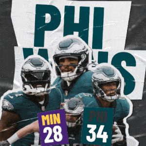 Philadelphia Eagles (34) Vs. Minnesota Vikings (28) Post Game GIF