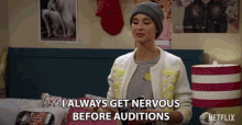 I Always Get Nervous Before Auditions Isabel May GIF - I Always Get Nervous Before Auditions Isabel May Katie Cooper GIFs