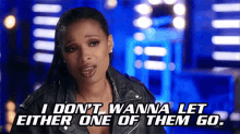 Too Attached GIF - Jennifer Hudson I Dont Wanna Let Either One Of Them Go Smh GIFs