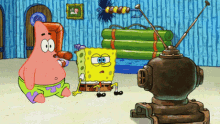 Spongebob Patrick Star GIF - Spongebob Patrick Star Watching Tv GIFs