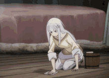 Cleaning The Floor Emilia GIF - Cleaning The Floor Emilia Re Zero GIFs