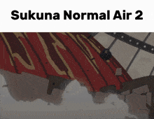 a picture of a building with the words sukuna normal air 2 below it
