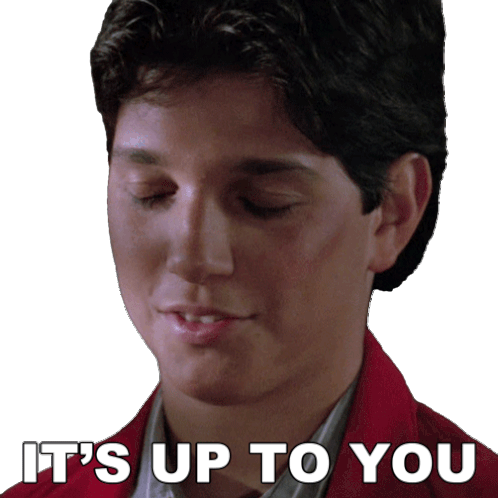 Its Up To You Daniel Larusso Sticker - Its Up To You Daniel Larusso Ralph Macchio Stickers