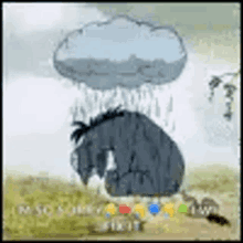 Eeyore Winnie The Pooh GIF - Eeyore Winnie The Pooh Raining GIFs