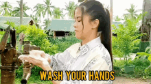 Kisses Delavin Wash Your Hands GIF - Kisses Delavin Wash Your Hands Washing Hands GIFs