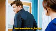 Greys Anatomy Atticus Lincoln GIF - Greys Anatomy Atticus Lincoln You Know Where To Find Me GIFs
