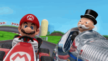 Mario Monopoly GIF - Mario Monopoly Hat Tip GIFs