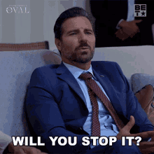 Will You Stop It Hunter Franklin GIF - Will You Stop It Hunter Franklin The Oval GIFs