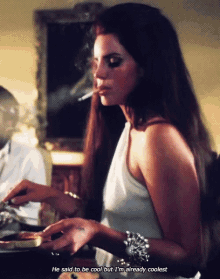 Lana Lana Del Rey GIF - Lana Lana Del Rey Smoking GIFs