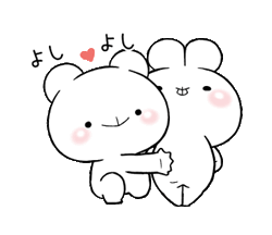 Bunnies Anime Couple Sticker