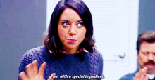 Parks And Rec April Ludgate GIF - Parks And Rec April Ludgate But With A Special Ingredient GIFs