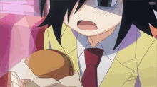 Tomoko Burger GIF - Tomoko Burger Anime GIFs