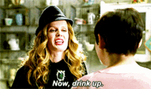 Once Upon A Time Zelena GIF - Once Upon A Time Zelena Now Drink Up GIFs