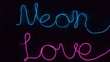 Neon Blue Neon Pink GIF - Neon Blue Neon Pink Neon Love GIFs