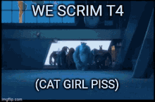 We Scrim T4 GIF - We Scrim T4 Cat Girl Piss GIFs