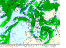 a weather map shows a relative humidity of 700