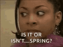 Is It Or Isnt It Spring Raven GIF - Is It Or Isnt It Spring Raven Nervous GIFs