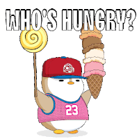 Hungry Whos Hungry Sticker - Hungry Whos Hungry Icecream Stickers