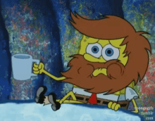 Spongebob Beard GIF - Spongebob Beard Chewing GIFs
