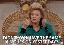 Didnt You Have The Same Clothes On Yesterday Charlene Frazier Stillfield GIF - Didnt You Have The Same Clothes On Yesterday Charlene Frazier Stillfield Jean Smart GIFs