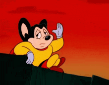 Mighty Mouse Wink GIF
