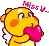 Miss You Sticker - Miss You Cute Stickers