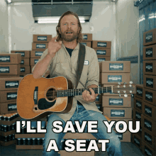 Ill Save You A Seat Dierks Bentley GIF - Ill Save You A Seat Dierks Bentley Beers On Me GIFs
