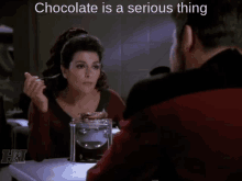 Chocolate Deanna GIF - Chocolate Deanna Troi GIFs