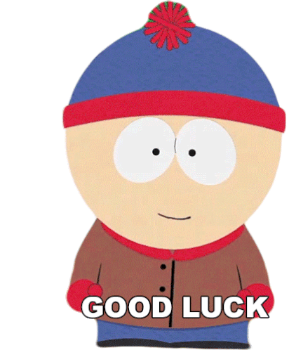 Good Luck Stan Marsh Sticker - Good Luck Stan Marsh South Park Stickers